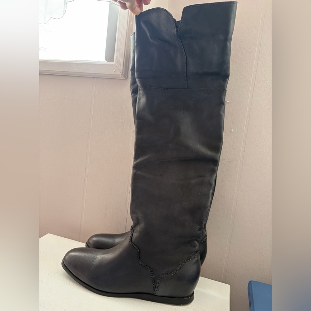 VINTAGE FOUNDRY Co.NYC LSt. 2014 Black Knee-High Women's Boots